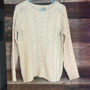 Cable knit sweater